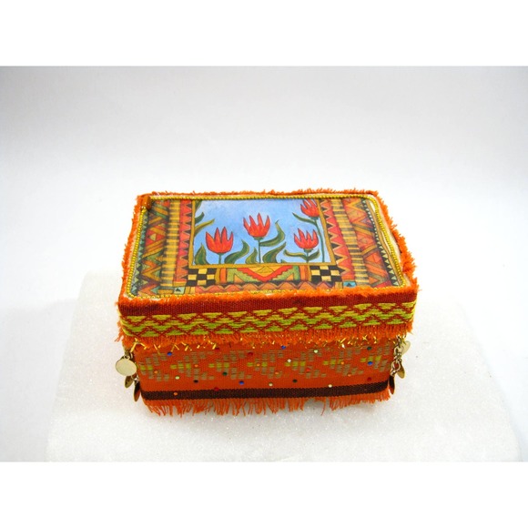 Keepsake Jewelry Trinket Box for Mementos Desk Items w/ Mini Journal + Potpourri - Picture 5 of 10